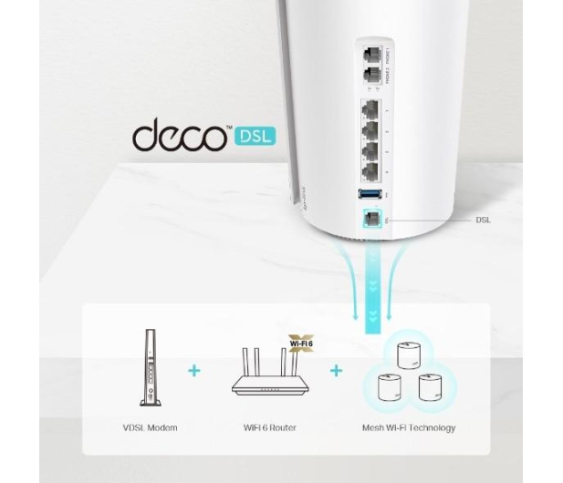 TP-Link Deco X73-DSL Mesh WiFi6 (5400Mb/s a/b/g/n/ac/ax) - 1137694 - zdjęcie 5